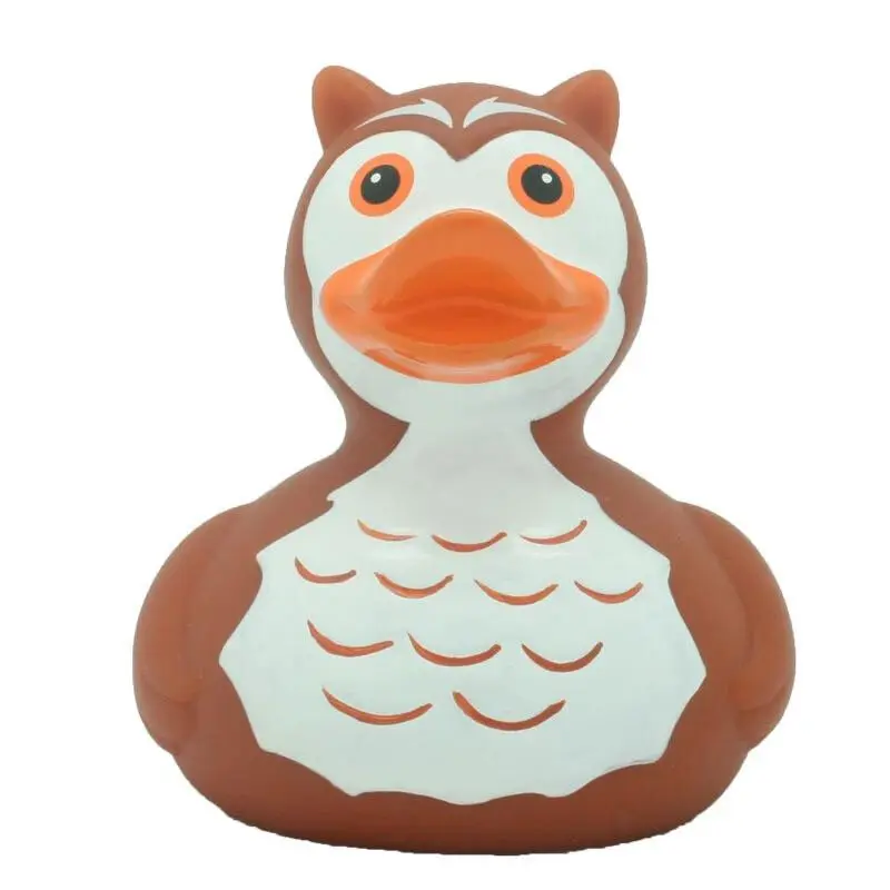 Eule Ente Badeente Quietscheente Gummiente Lilalu