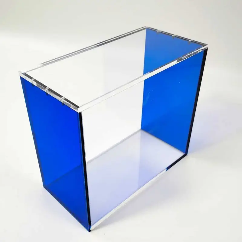 Evoretro Magnetische Acryl Display Case für ETB mit farbigen Seiten - Blau