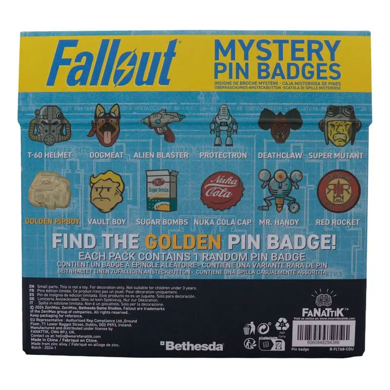 Fallout Ansteck-Pins Display Mystery Pin Badge (12)