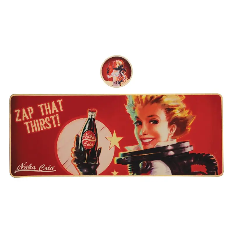 Fallout Schreibtischunterlage & Untersetzer Nuka-Cola