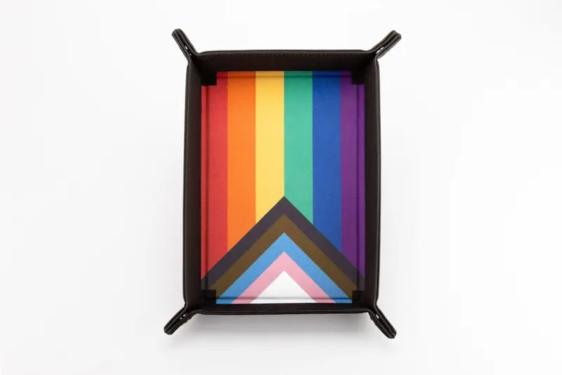 FanRoll Faltbarer Würfelteller Pride Rainbow Flag