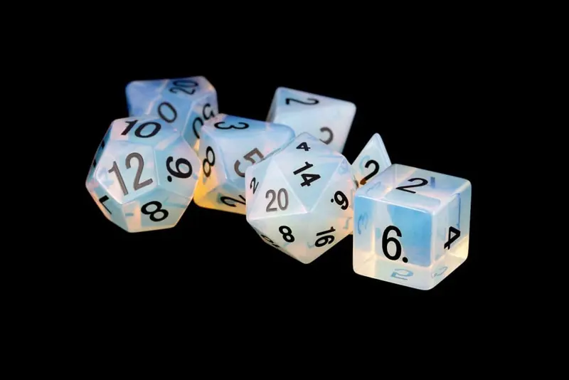 FanRoll Würfel Set Opalite (7)