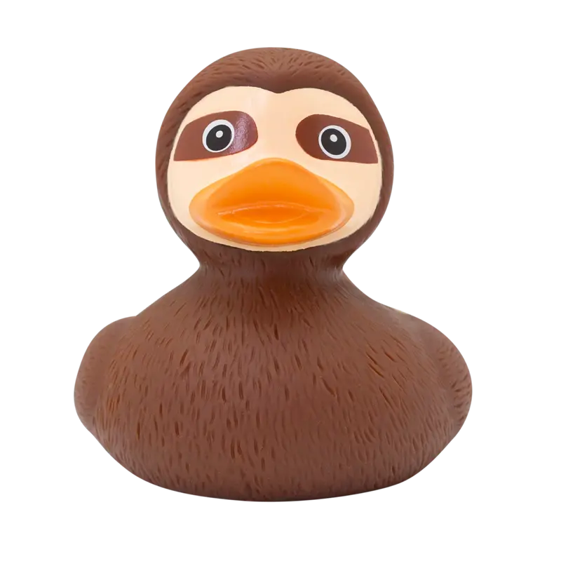Faultier Ente Badeente Quietscheente Gummiente Lilalu