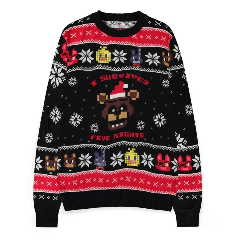Five Nights at Freddy's Pullover Survived Five Nights (Christmas Jumper) Größe L