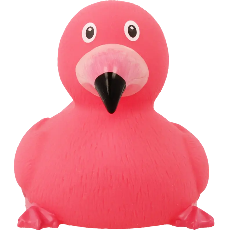 Flamingo Ente Pink Badeente Quietscheente Gummiente Lilalu