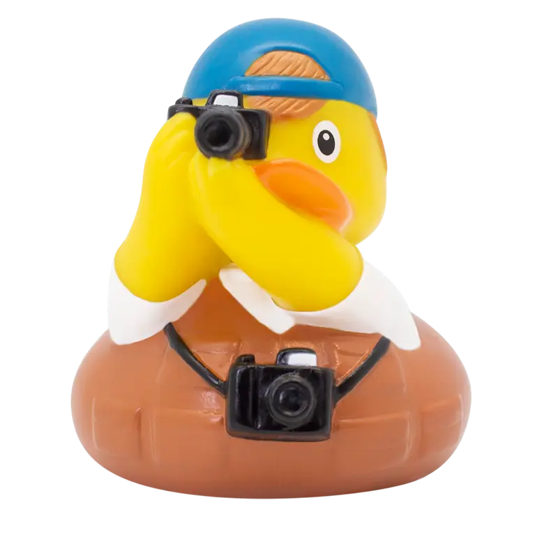 Fotograf Ente Badeente Quietscheente Gummiente Lilalu