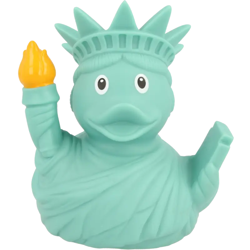 Freiheitsstatue Freedom Ente Badeente Quietscheente Gummiente Lilalu