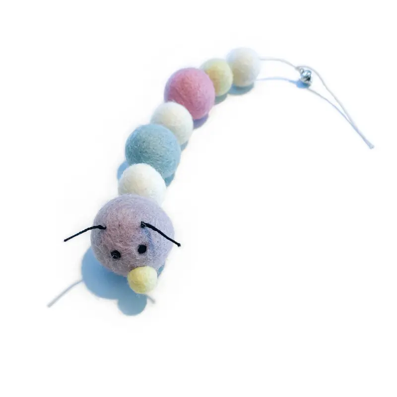 Friendsheep - "CANDY" Raupe Eco Wollspielzeug für Katzen