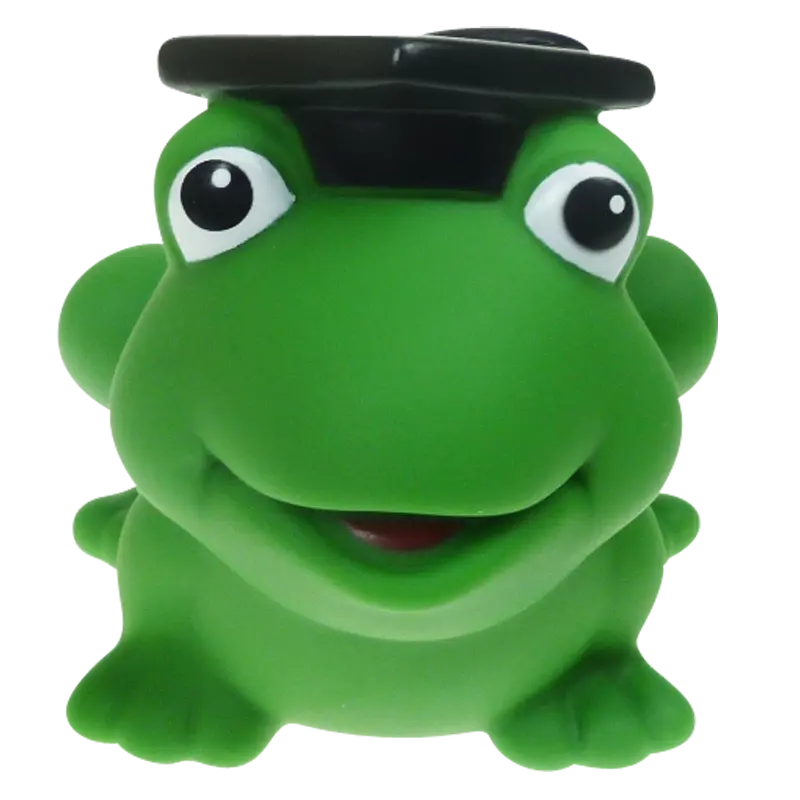 Frosch Bachelor Abschluss Quietschefrosch Badetier Factotum