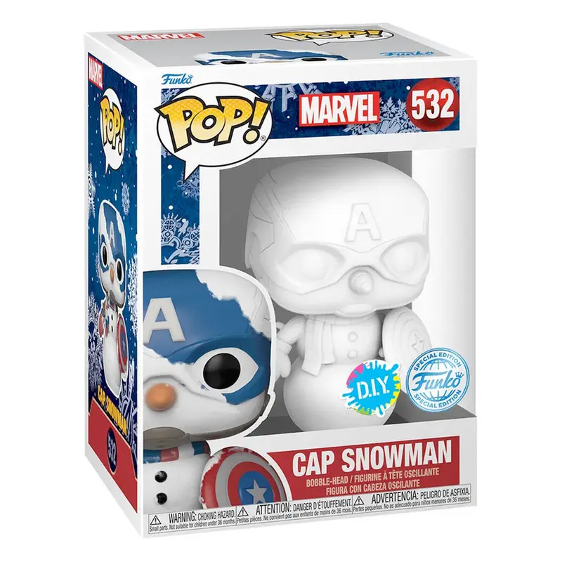 Funko POP! Marvel Holiday Captain America (10 cm)