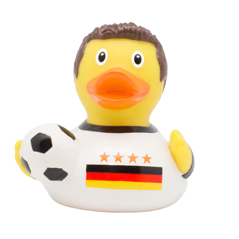 Fußballer 4 Sterne Nationalmannschaft Badeente Quietscheente Lilalu