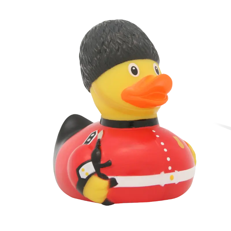 Gardist Royal Guard England Badeente Quietscheente Gummiente Lilalu