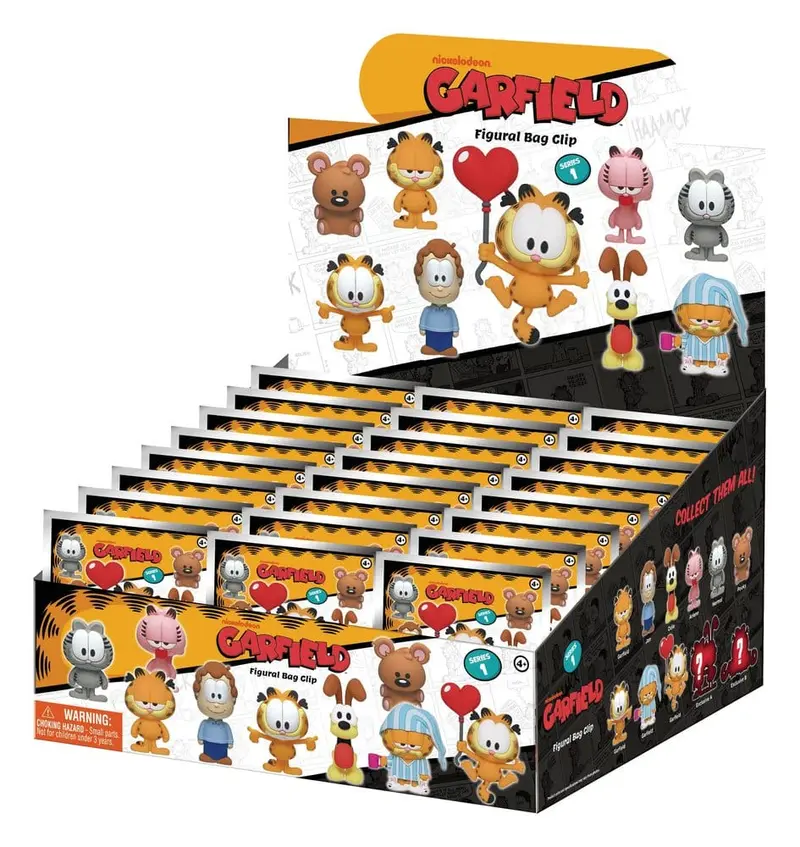Garfield 3D PVC-Taschenanhänger Serie 1 Display (24)