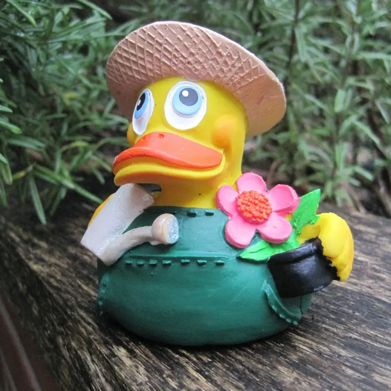 Gärtner Duck Quietscheente Badeente Naturkautschuk Lanco