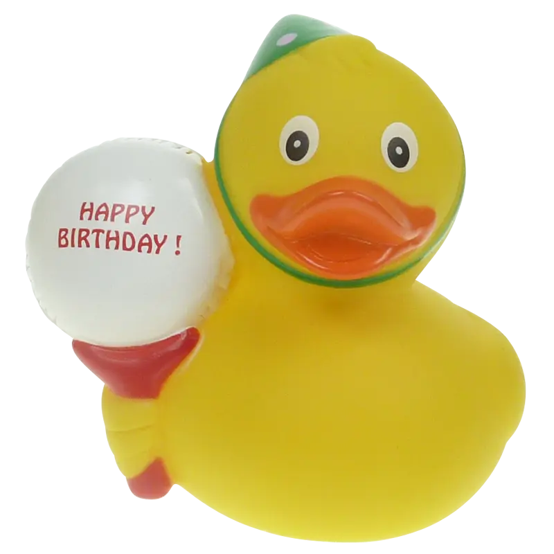 Geburtstag Luftballon Ente Badeente Quietscheente Factotum