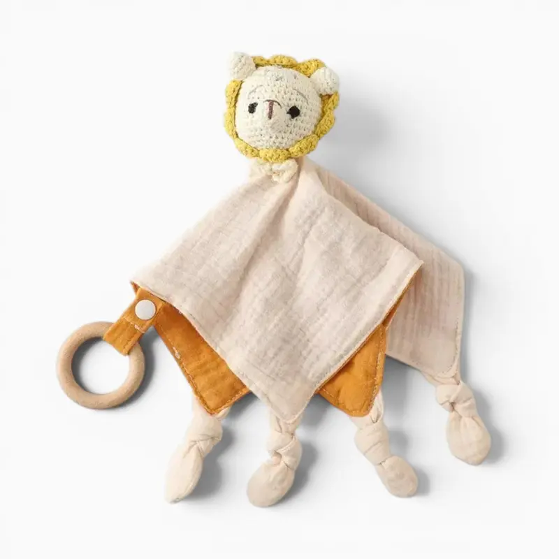 Gehäkeltes Löwen Schmusetuch