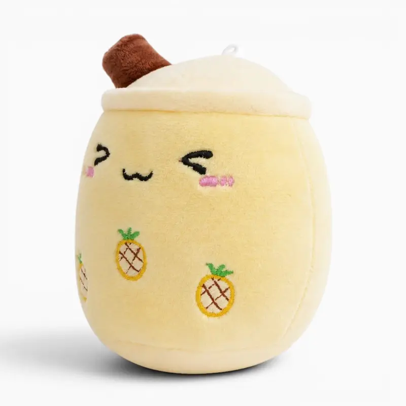 Gelbes Bubble-Tea-Kuscheltier