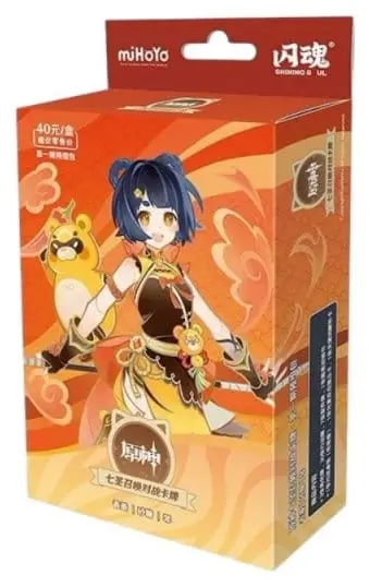 Genshin Impact Sammelkartenspiel - Pre-Build Starter Deck 08 - Xiangling - Series 1 *Chinesische Version*