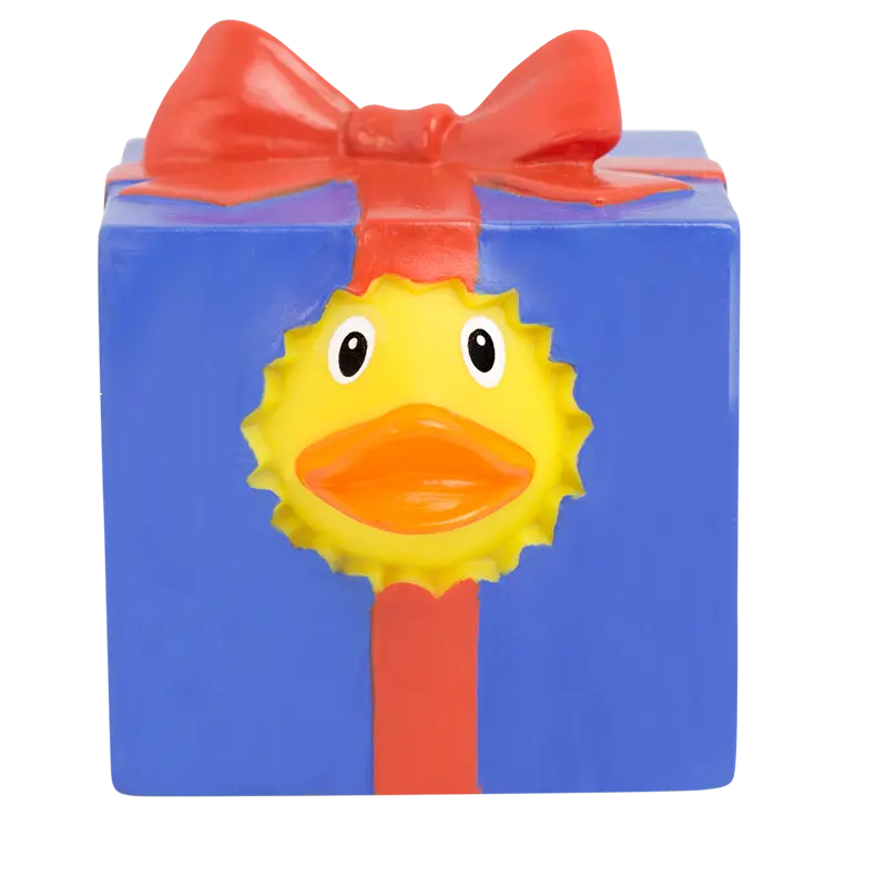 Geschenk Ente Badeente Quietscheente Gummiente Lilalu