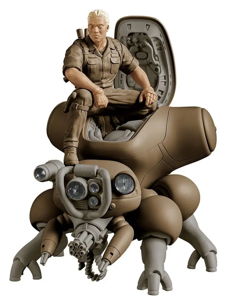 Ghost in the Shell PLAMAX minimum factory Plastic Model Kit Batou mit Fuchikoma 8 cm