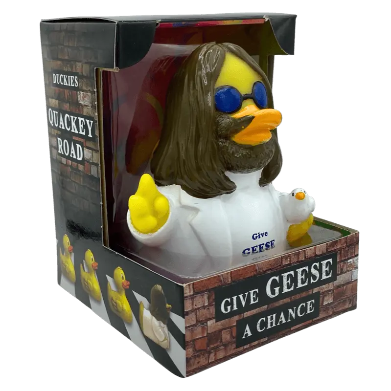 Give Geese a Chance Ente Badeente Quietscheente CelebriDucks