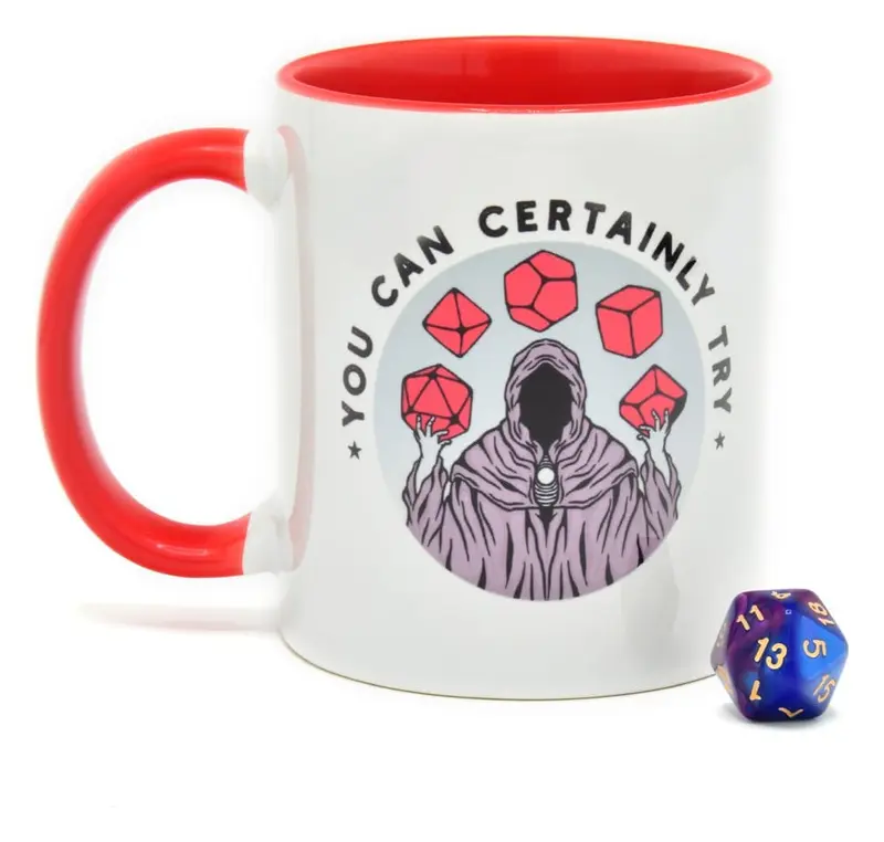 Glassstaff Geschenkbox Tasse & Würfel D20 You can certainly try