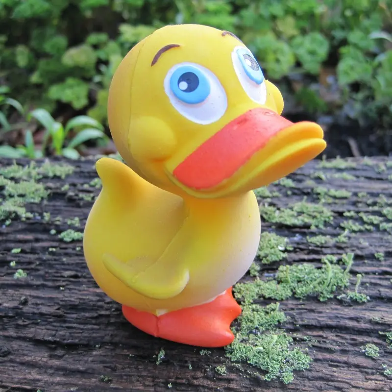 Glück Happy Duck Quietscheente Badeente Naturkautschuk Lanco