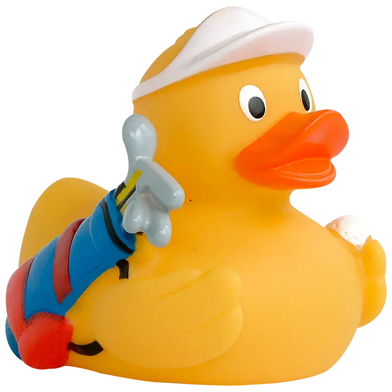 Golf Spielen Golfclub Ente Badeente Quietscheente Factotum