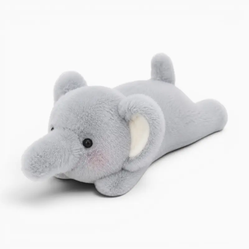 Graues Elefanten-Kuscheltier