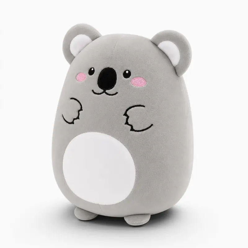 Graues Koala-Kuscheltier mit weißem Bauch