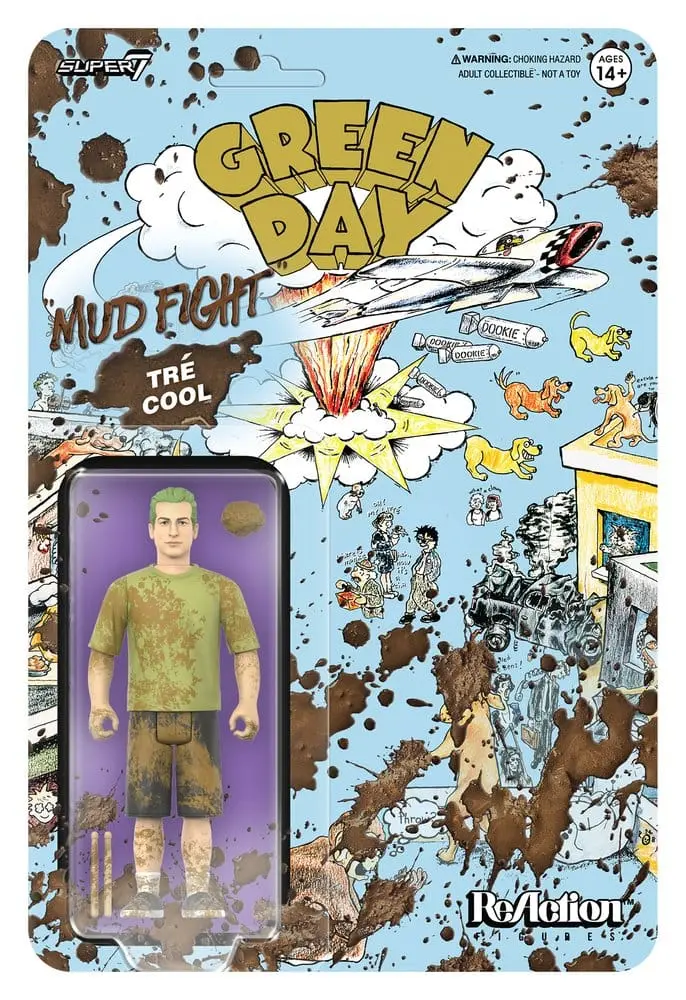 Green Day ReAction Actionfigur Wave 01 Tré Cool (Mud Fight)