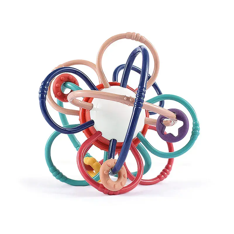 Greifling Rasselball | Sensorik-Spielzeug für Babys – Bimbino