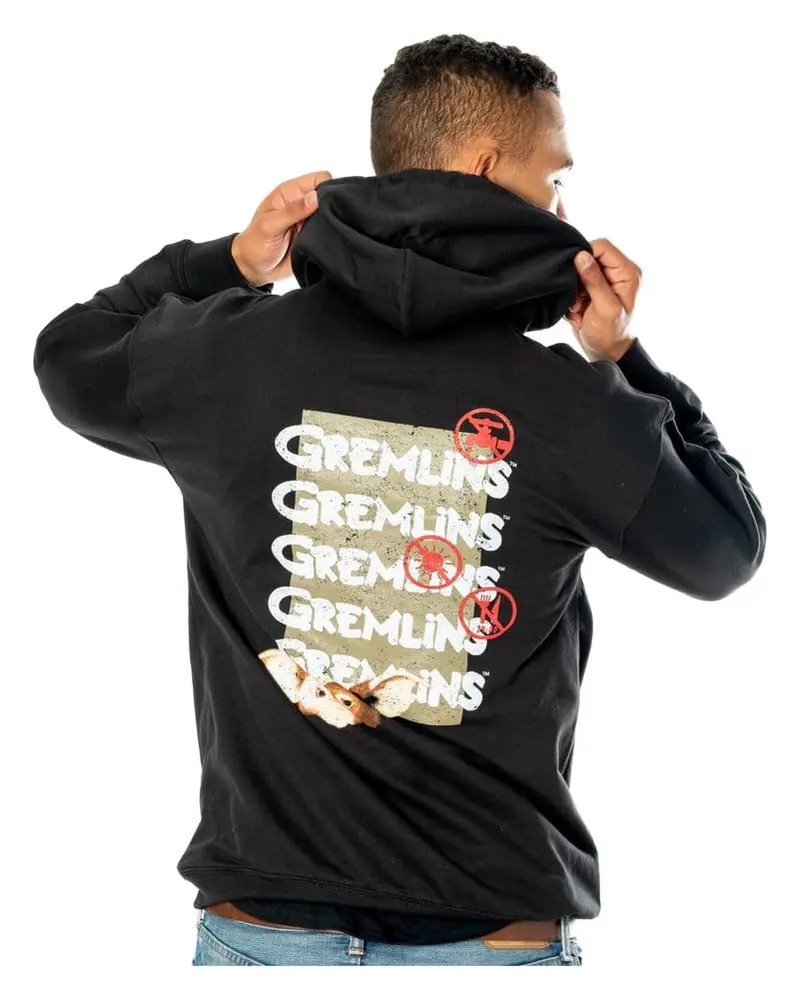 Gremlins Kapuzenpullover Front Back Tear-Away Größe M