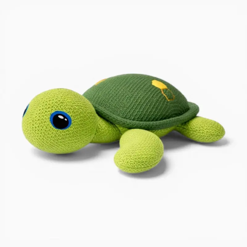 Häkel-Schildkröte Kuscheltier grün handgemacht