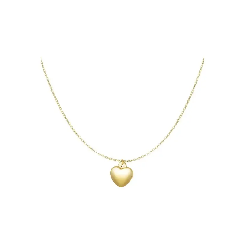 Halskette "Herz" in Gold oder Silber - Länge 39-44 cm