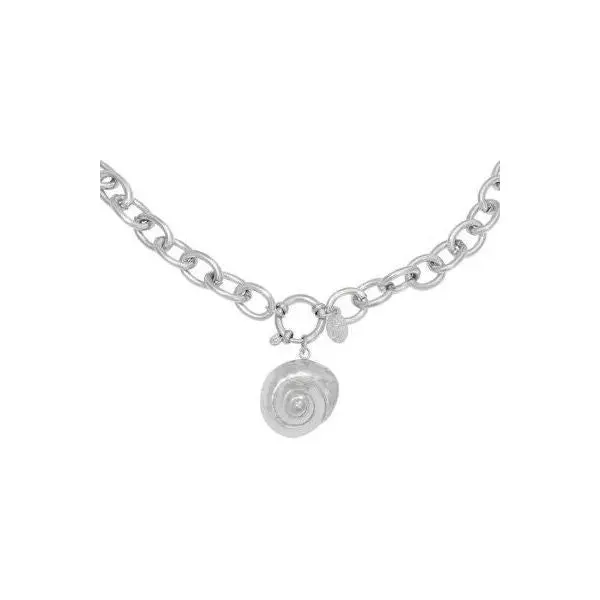 Halskette "Shell" in Silber - Länge 60 cm