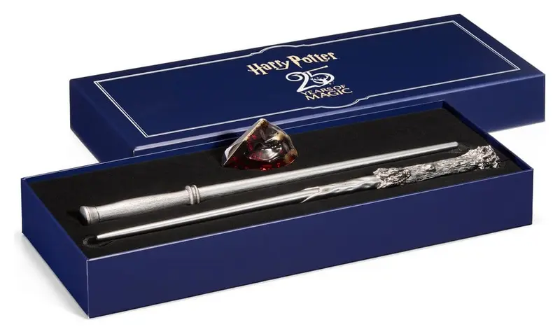 Harry Potter Celebration Wand Zauberstab Harry Potter 25th Anniversary Wands and Sorcerer's Stone Set