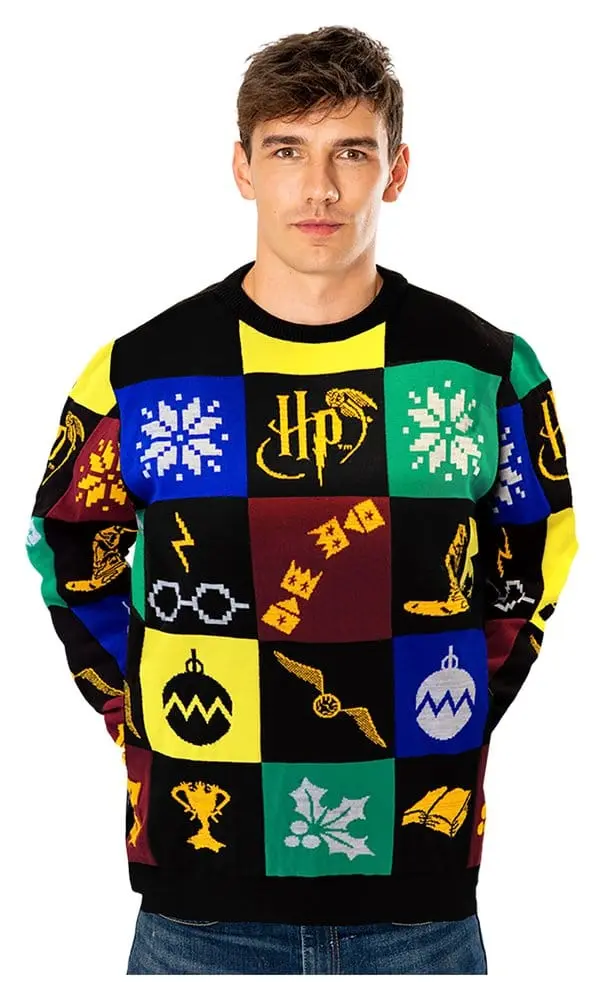 Harry Potter Christmas Pullover Deluxe Patchwork Knitted