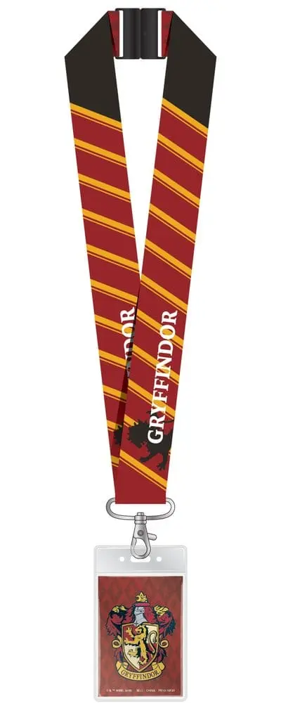 Harry Potter Luxus-Schlüsselband mit Kartenhalter Gryffindor
