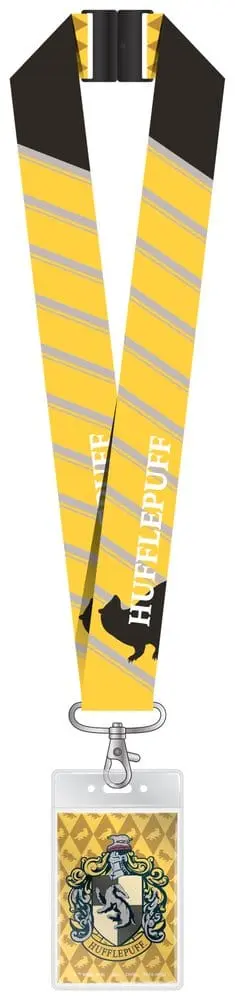 Harry Potter Luxus-Schlüsselband mit Kartenhalter Hufflepuff