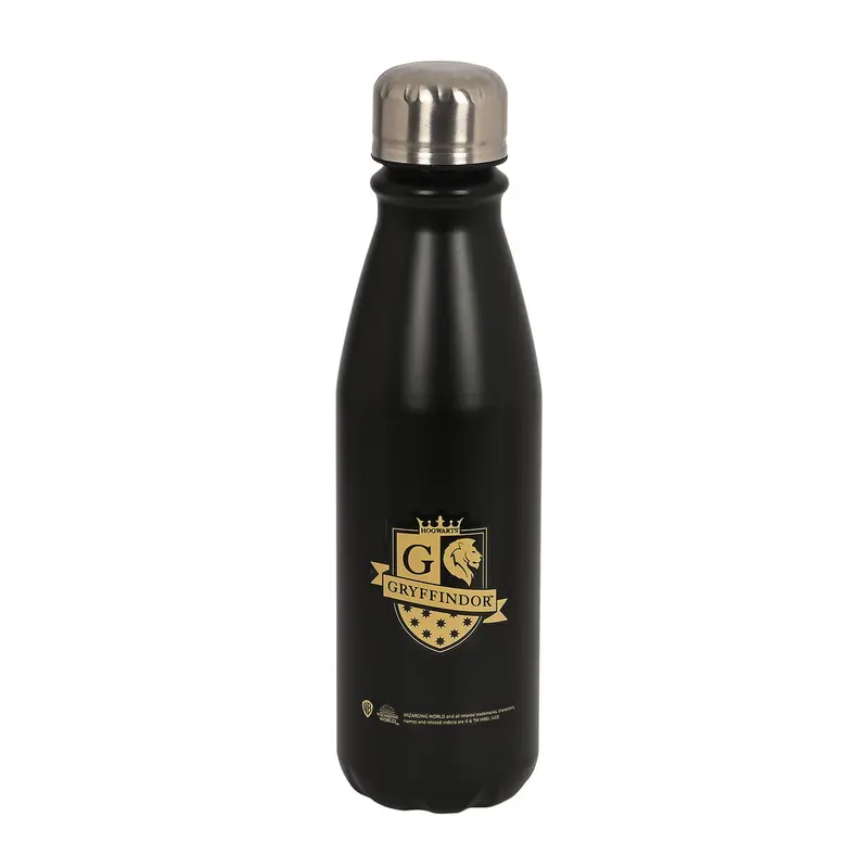 Harry Potter Metall-Trinkflasche „Bravery“, Schwarz, 500 ml