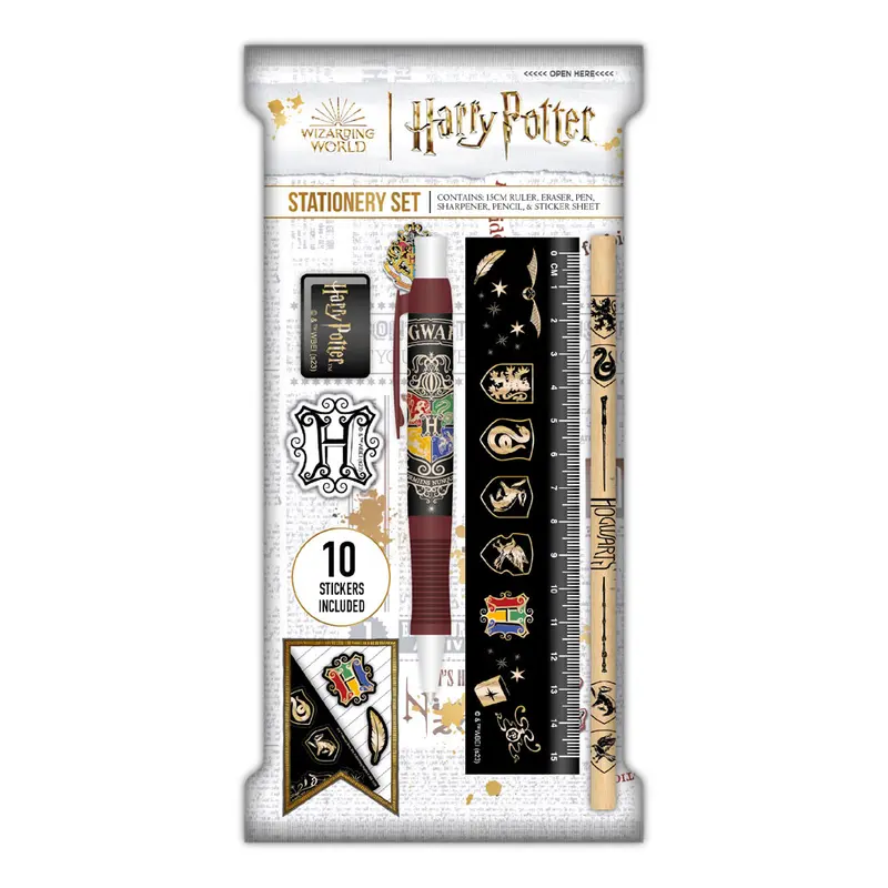Harry Potter Schreibset Paper Pouch Colourful Crest Umkarton (6)