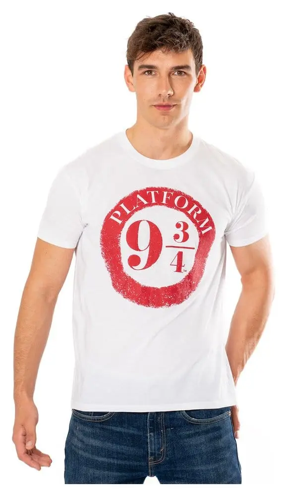 Harry Potter T-Shirt Platform 9 3/4 Raised Print Größe L