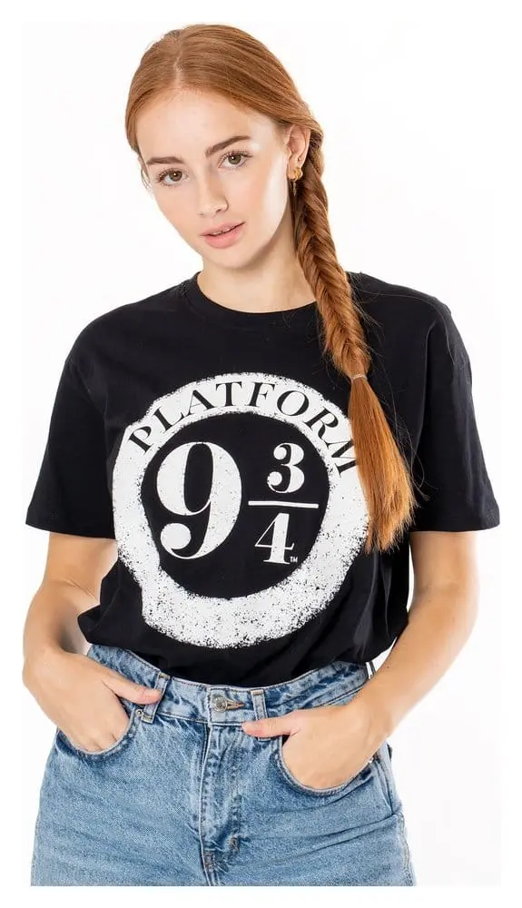 Harry Potter T-Shirt Platform 9 3/4 Raised Print Größe S