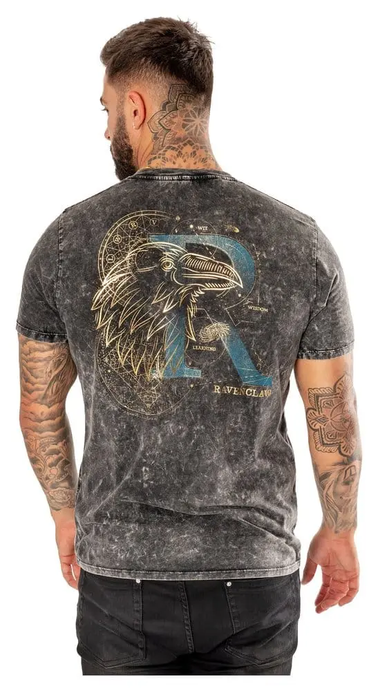Harry Potter T-Shirt Ravenclaw Acid Wash Größe M