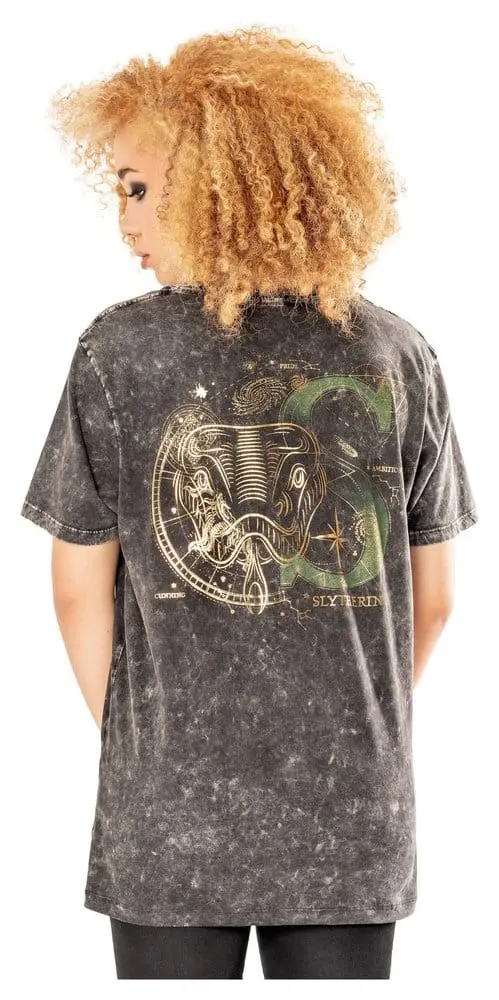 Harry Potter T-Shirt Slytherin Acid Wash Größe XXL