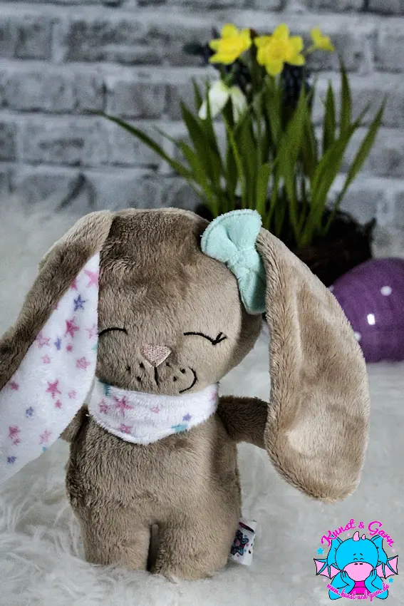Hase Bommel dunkelbraun/sternchen