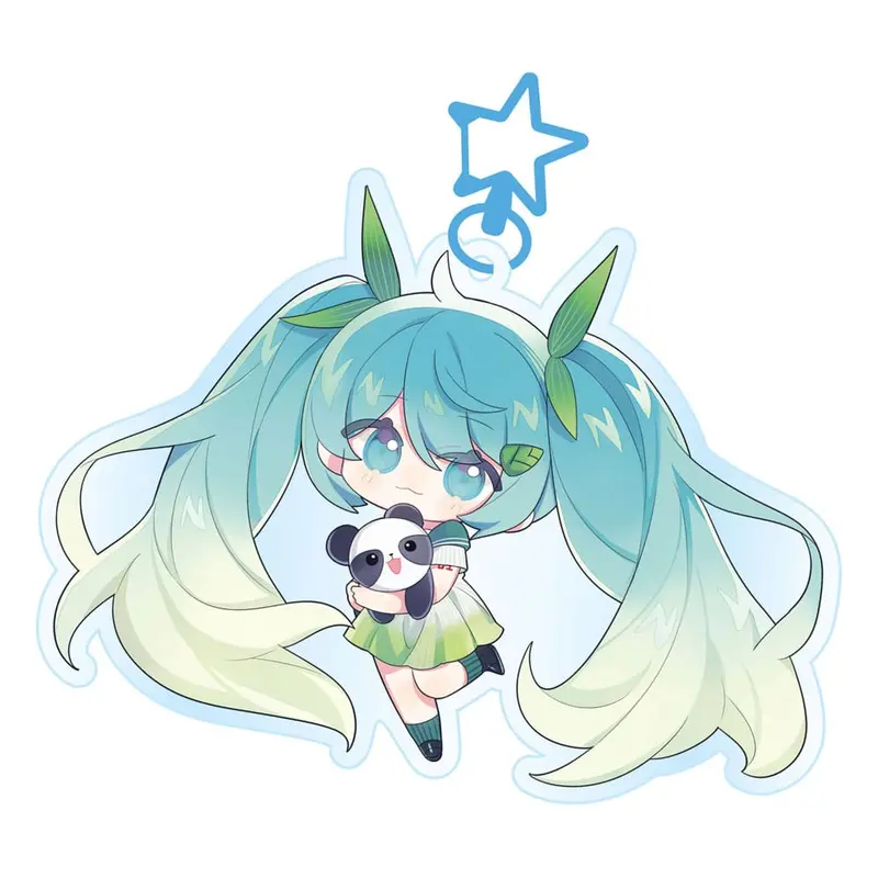 Hatsune Miku Acryl Schlüsselanhänger Kawaii Spring Time