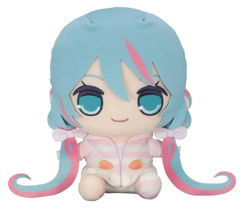 Hatsune Miku Kyurumaru Big Plüschfigur Rabbit Ear Hood Pajama 28 cm