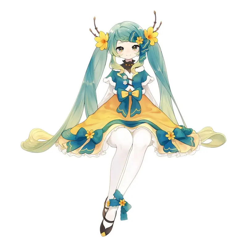 Hatsune Miku Noodle Stopper PVC Statue Hatsune Miku 2025 Chinese New Year Ver. 14 cm - sofort lieferbar